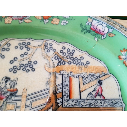 119 - Serving Plates; Chinese Pattern 