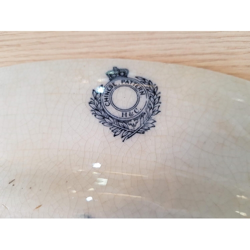 119 - Serving Plates; Chinese Pattern 