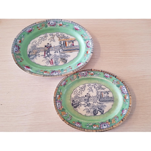 119 - Serving Plates; Chinese Pattern 
