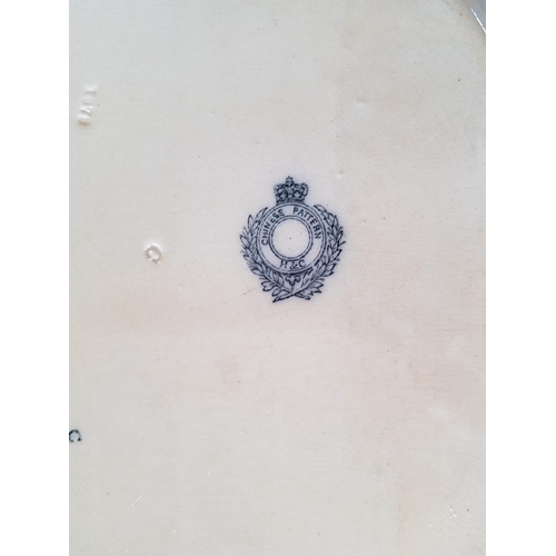 119 - Serving Plates; Chinese Pattern 