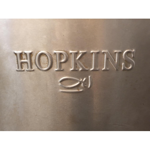 345 - Hopkins Stainless Steel Commercial Fridge for Fresh Fish, with 5 x Internal Stainless Steel Trays / ... 