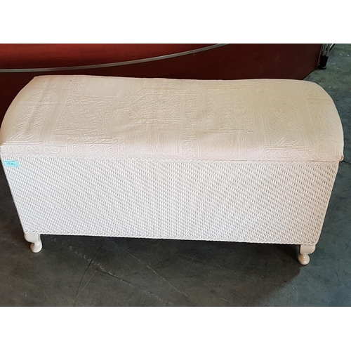 161 - Small Ottoman in Beige Colour (35.5cm x 88.5cm x 44.5cm)