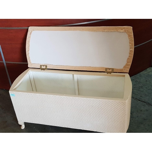 161 - Small Ottoman in Beige Colour (35.5cm x 88.5cm x 44.5cm)