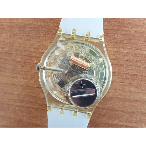 Swatch Watch  GE183  SCREEN VIEW Swatch Watch, Model GE183 Screen View, Swiss Made, Orange  main image 4