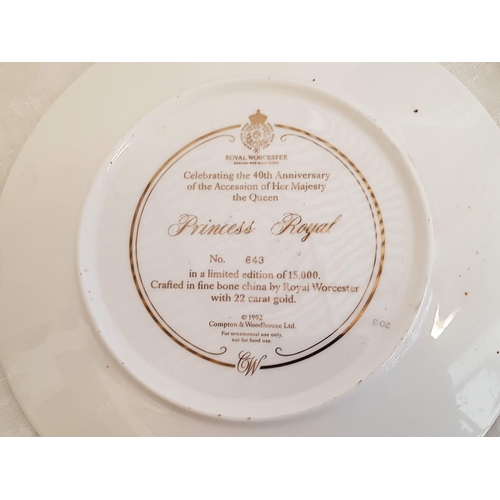 307 - Assorted Collection of Porcelain Decorative Plates inc Royal Worcester 