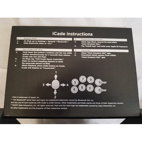 318 - Retro Style ION iCade Arcade Bluetooth Cabinet for iPad, (No Power Lead, Un-Tested)