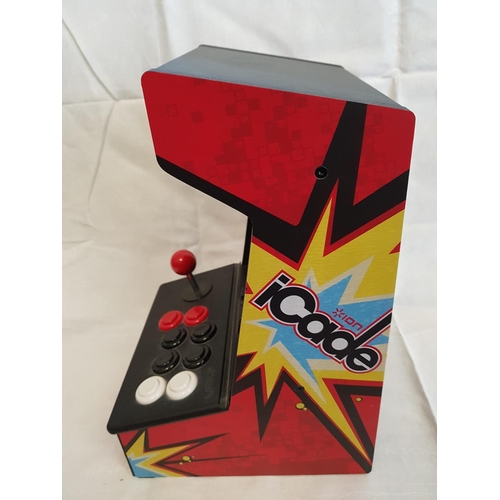 318 - Retro Style ION iCade Arcade Bluetooth Cabinet for iPad, (No Power Lead, Un-Tested)