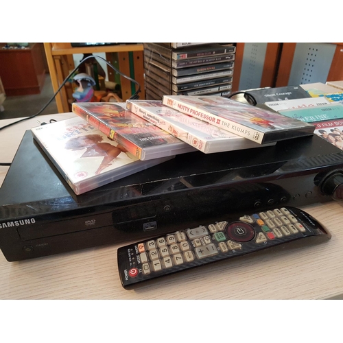 331 - Samsung DVD Player and Collection of DVD's and Extra Collection of CD's (Un-Tested)