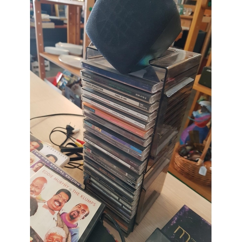331 - Samsung DVD Player and Collection of DVD's and Extra Collection of CD's (Un-Tested)