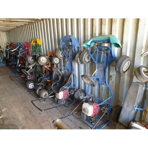 150A - Go-Karts and Container - ‘Business-in-a-box’!

This ‘job lot’ includes: 36 x Go-Karts and over 30 En... 