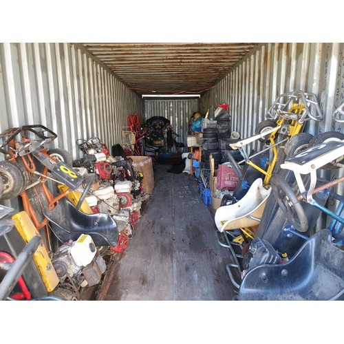 150A - Go-Karts and Container - ‘Business-in-a-box’!

This ‘job lot’ includes: 36 x Go-Karts and over 30 En... 