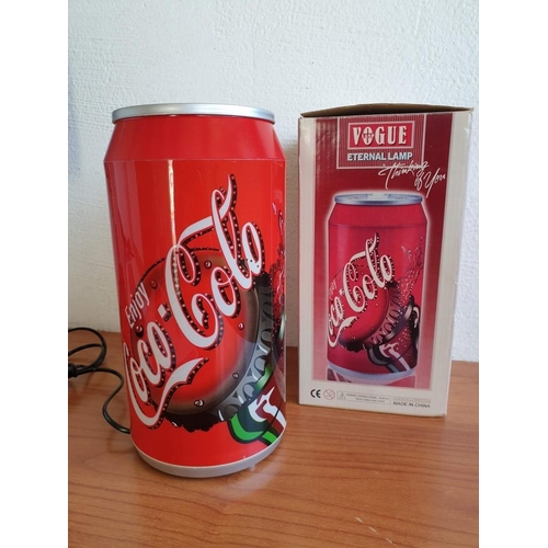 Vogue Lamp in Shape of and with Graphics of Coca - Cola Can