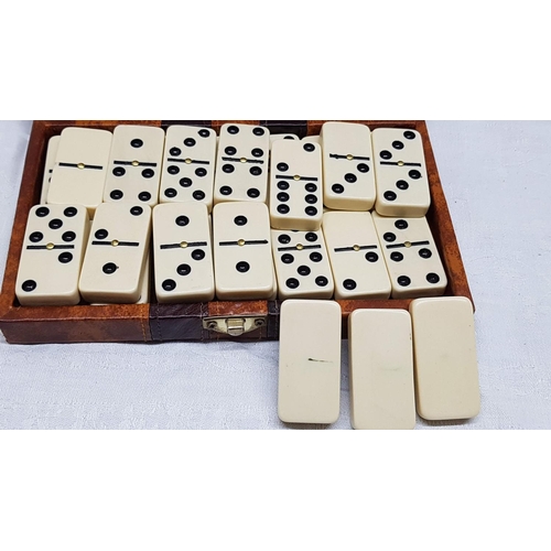 64 - Double 6 x Dominoes for 2 to 4 Players in Case (Case 19.5cm x 12cm x 4cm)