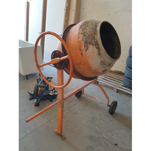 231 - Cement Mixer on Stand with Wheels *Working when Lotted*