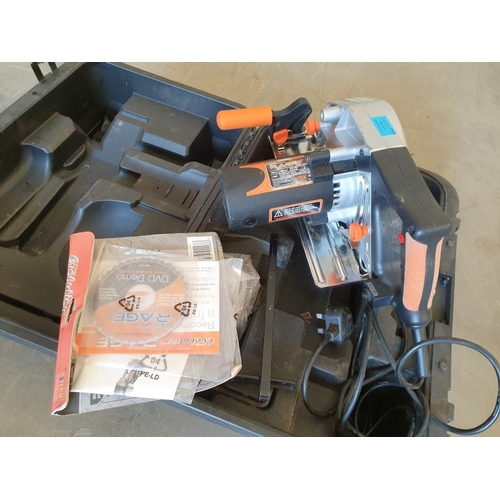 233 - Hi Tech Evolution Rage 7-1/4 Multi Purpose Circular Saw in Case *Working when Lotted*