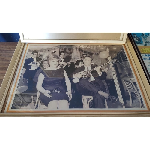 585 - Collection of Print in Frame (Maps, Advertising etc)