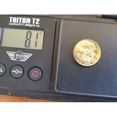 31 - Replica Gold Coin, 21ct Gold, Approx 8.1g, Ø22mm (with Arabic Hallmarks)