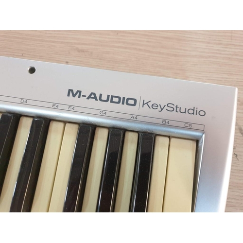 223 - M-Audio KeyStudio 49 MIDI Controller (49-Key, Velocity-Sensitive, Synth - Action Keyboard) Features:... 