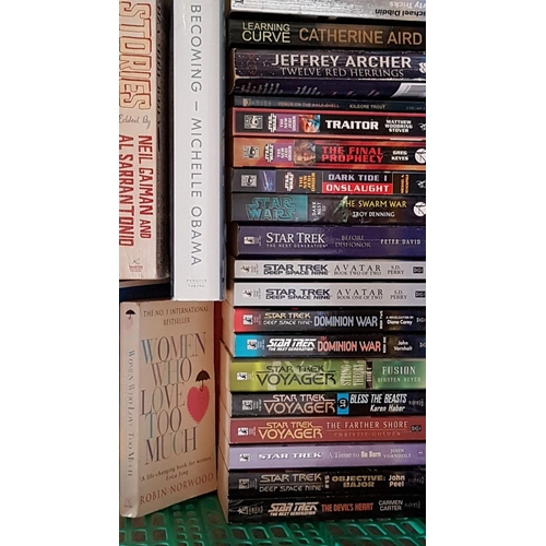 187 - Large Collection of Books Including Collection of Star Wars and Star Trek