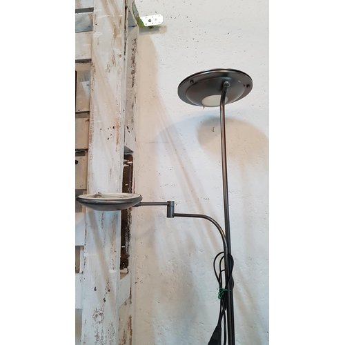 328 - Modern Chrome Standing Floor Lamp (Un-Tested)