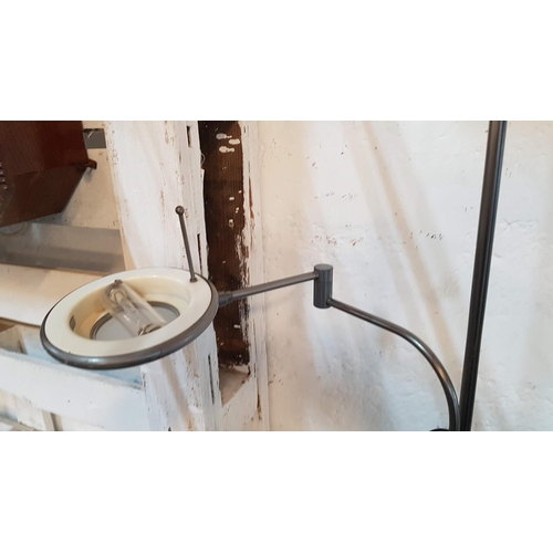 328 - Modern Chrome Standing Floor Lamp (Un-Tested)