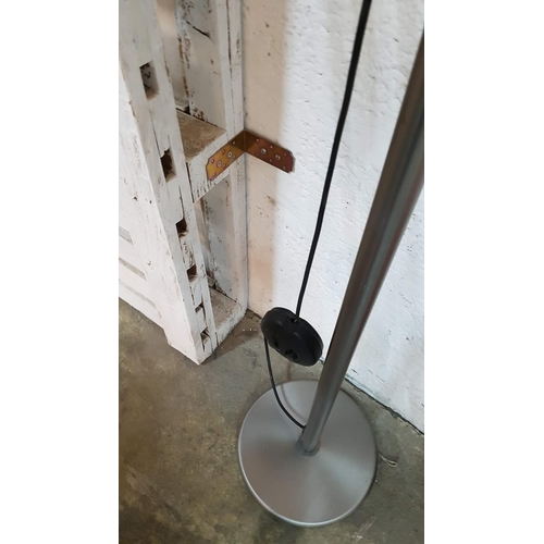 328 - Modern Chrome Standing Floor Lamp (Un-Tested)