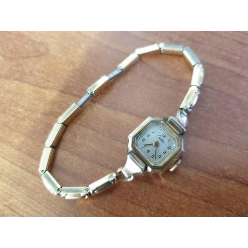 325 - Ladies Gold Tone Cocktail Watch, Manual Wind Movement by Crown Watch Company *Running when Lotted* o... 
