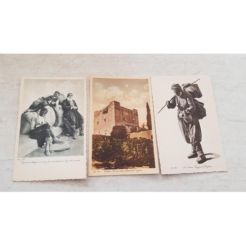 403 - Collection Vintage Black / White Cyprus Post Cards (x3)