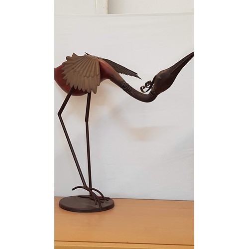 191 - Large Wood / Metal Bird Ornament