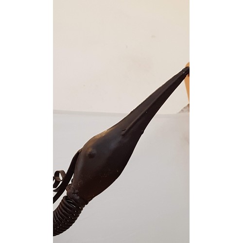 191 - Large Wood / Metal Bird Ornament
