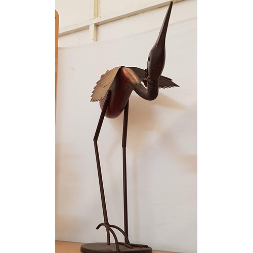 191 - Large Wood / Metal Bird Ornament