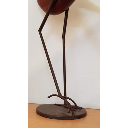191 - Large Wood / Metal Bird Ornament
