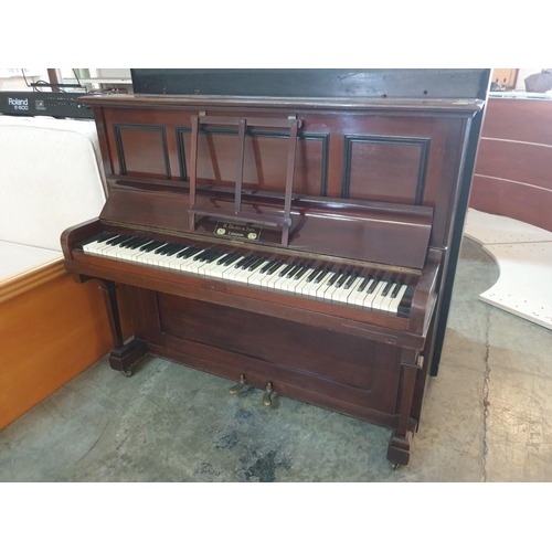 310 - H. Hicks & Son, London Upright Piano; Iron Frame in Wood Case (Serial No 31966) (135cm x 58cm x 120c... 