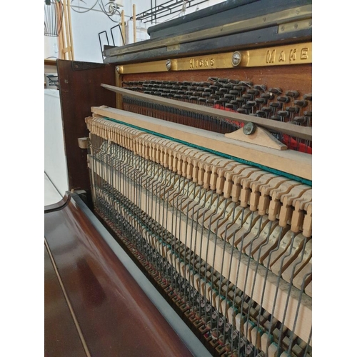 310 - H. Hicks & Son, London Upright Piano; Iron Frame in Wood Case (Serial No 31966) (135cm x 58cm x 120c... 