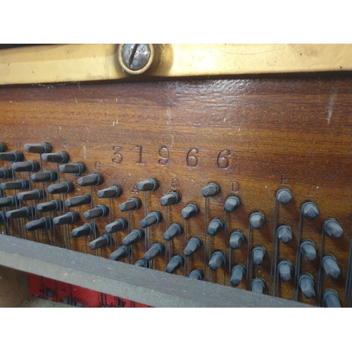 310 - H. Hicks & Son, London Upright Piano; Iron Frame in Wood Case (Serial No 31966) (135cm x 58cm x 120c... 