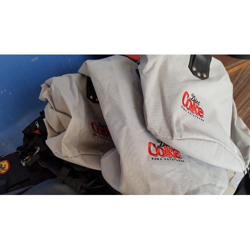 316 - Various of Hand Bags, Back Bags, Sachets etc inc 3 x Diet coke Travel Bags (12)