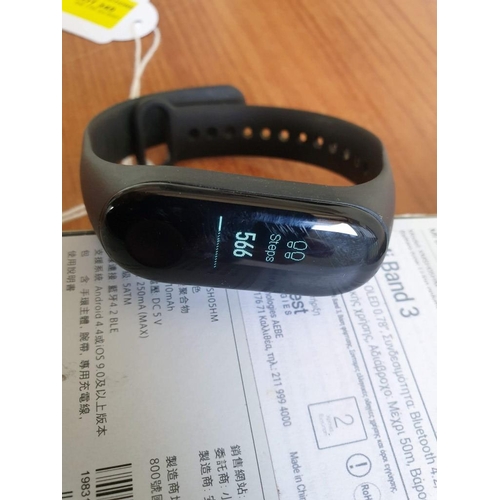 345 - Mi Band 3 Fitness / Health Watch, Model XMSHO5HM with Boc *Working when Lotted*