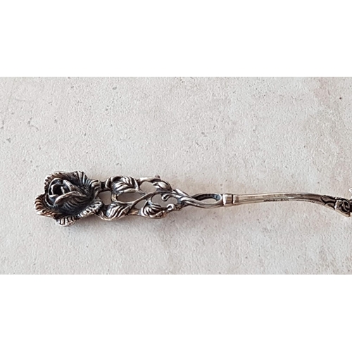 340 - 3 x Solid Silver Hallmarked Spoons (1 x .835 West Germany, 2 x .800)