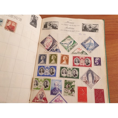 102 - Vintage Royal Mail Stamp Album, Circa 1930's with Collection of Early World Stamps