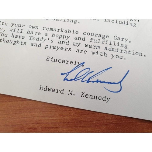 103 - Letter Signed by United States Senator Edward M. Kennedy, Dated 8th June 1981 in Original Envelope