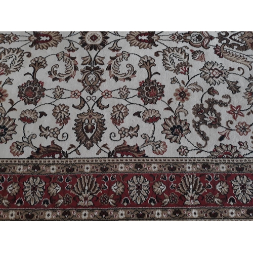 261 - Red Floral Patterned Carpet (2.8m x 2m)