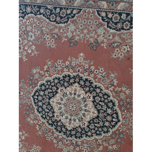 262 - Pink Floral Pattern Carpet (2.9m x 2m)