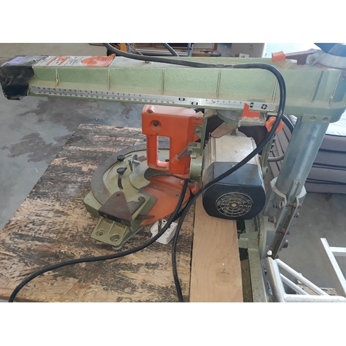 282 - Electric Saw on Bench and Metal Stand