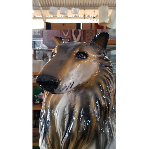 351 - Large / Life-size 'Lassi' Dog Ornament (H:86cm)