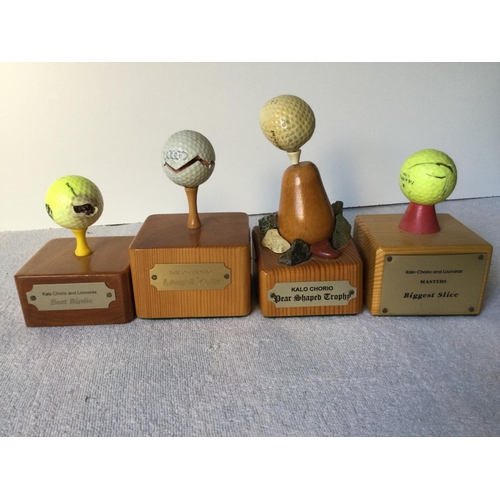 62 - Large Collection of Humorous Golf Trophies (x11)