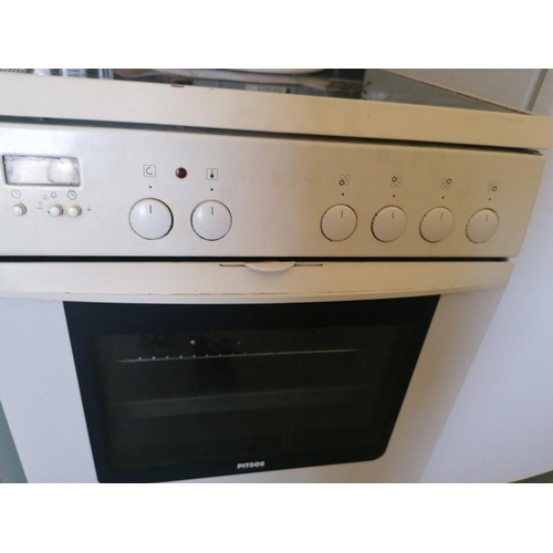 398 - Pitsos Electric Oven with Hob (No Plug Un-Tested)