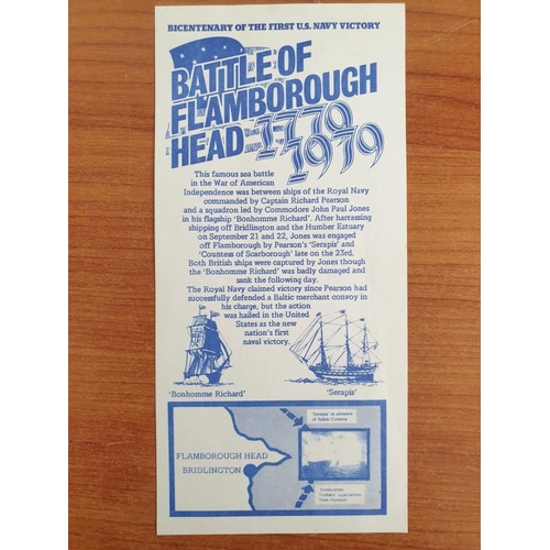 437 - 'Battle of Flamborough Head' First Day Cover 22 Sept 1979, Bicentenary of the First US Navy Victory ... 