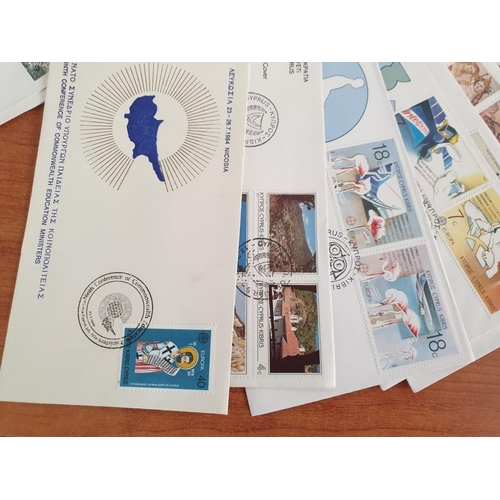 449 - Collection of Approx 60 Cyprus First Day Covers (Stamps) Circa 1980's