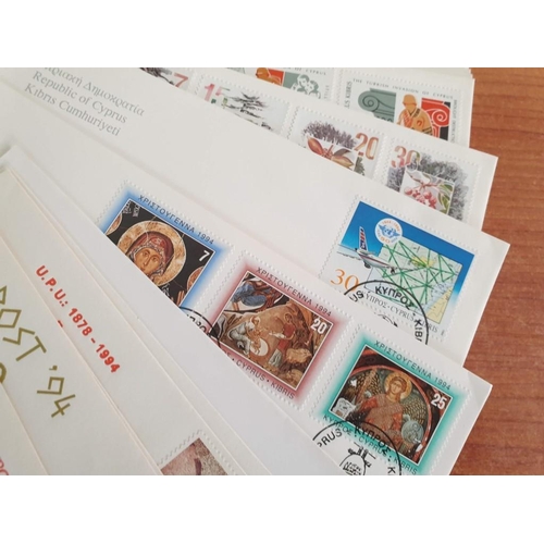 450 - Collection of Approx 60 Cyprus First Day Covers (Stamps) Circa 1990's