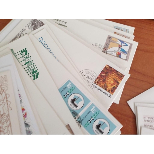 450 - Collection of Approx 60 Cyprus First Day Covers (Stamps) Circa 1990's